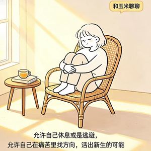 20.允许自己休息或是逃避，允许自己在痛苦里找方向，活出新生的可能