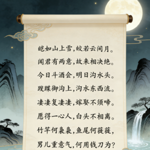 卓文君《白头吟》铿锵女子的爱情绝唱