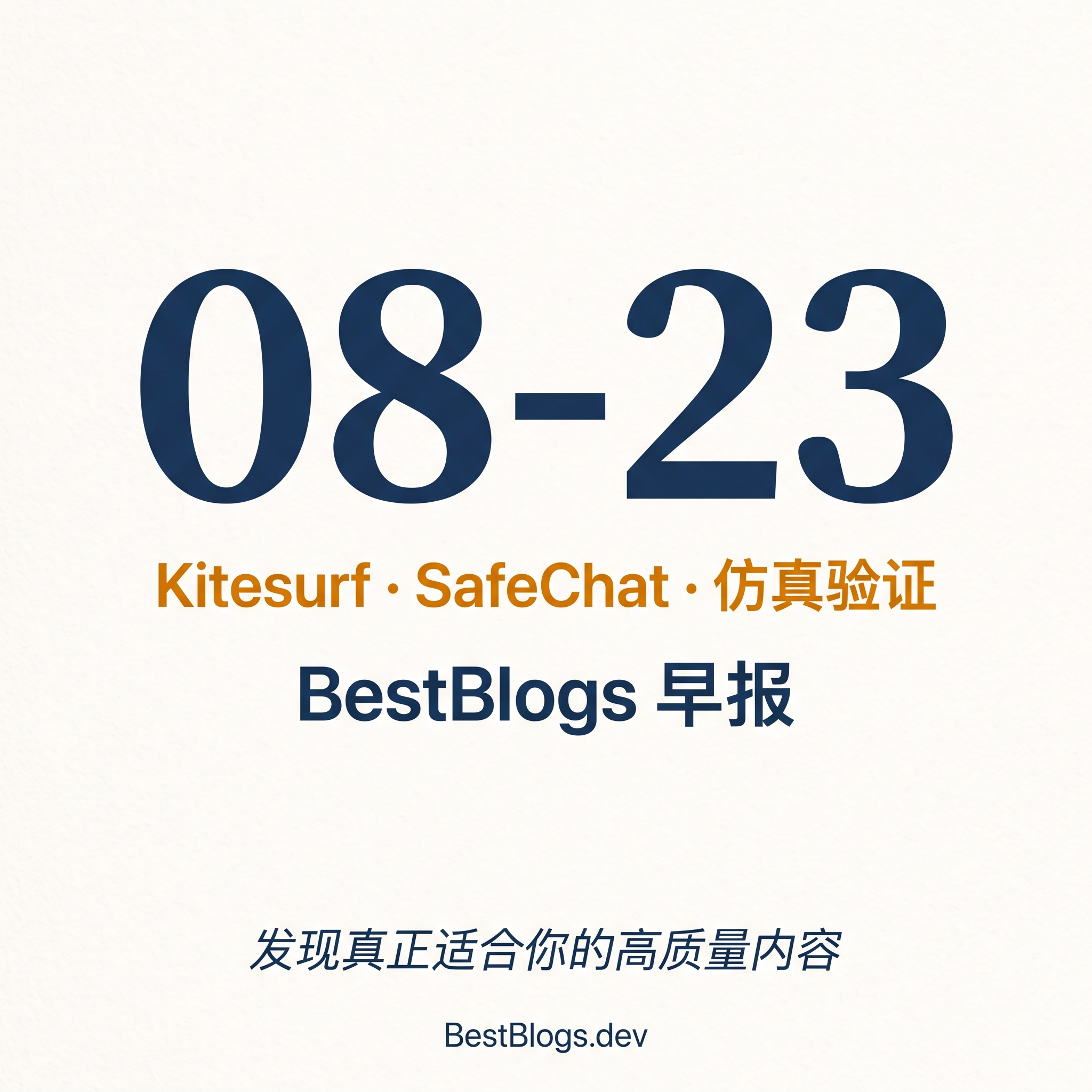 EP149 · Kitesurf 执行、SafeChat 分流、仿真校验 · 08-23 早报 episode artwork