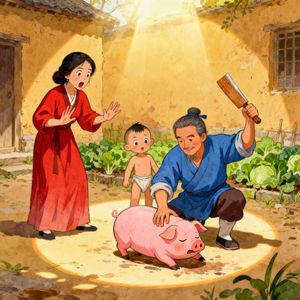 E161 成语故事小屋：曾子杀猪