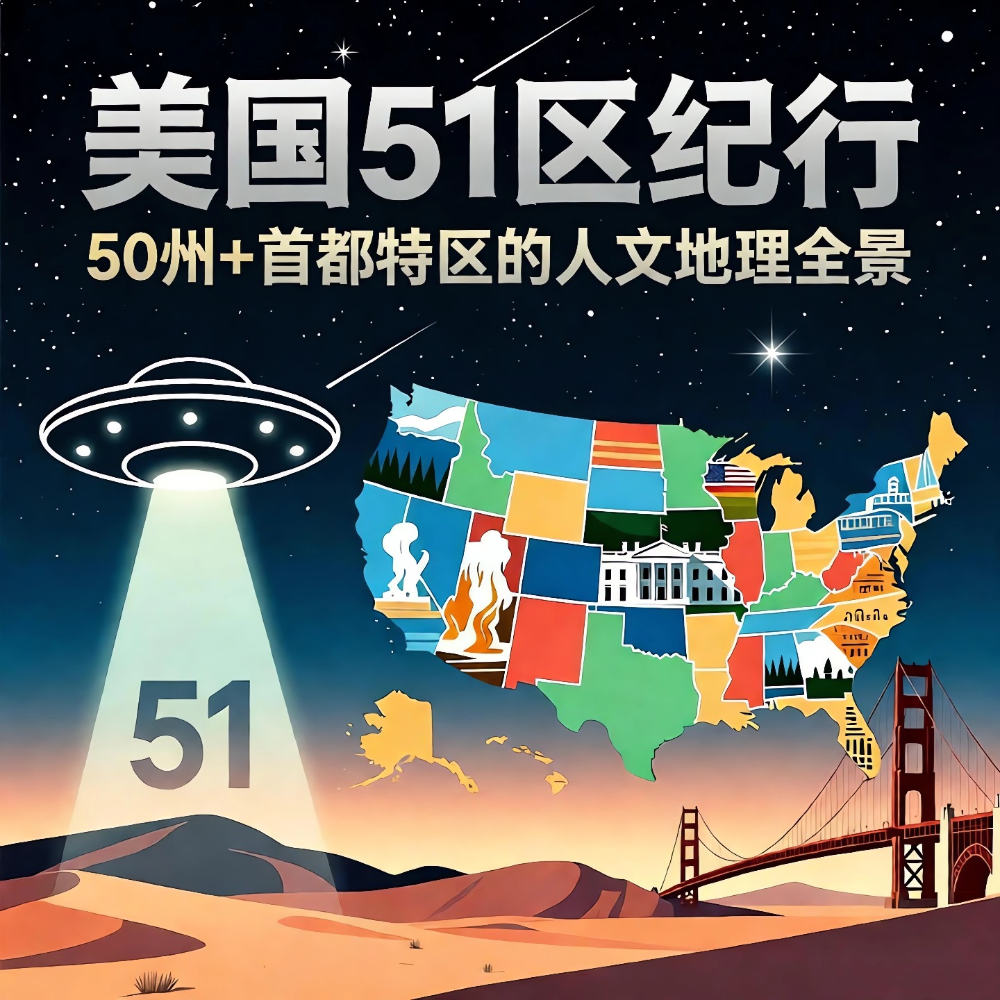 美国51区纪行 | 美国的人文地理全景