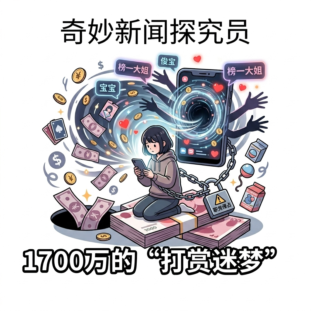 第4期｜奇妙新闻｜1700万的“打赏迷梦”：当心直播间里的金钱黑洞！ episode artwork