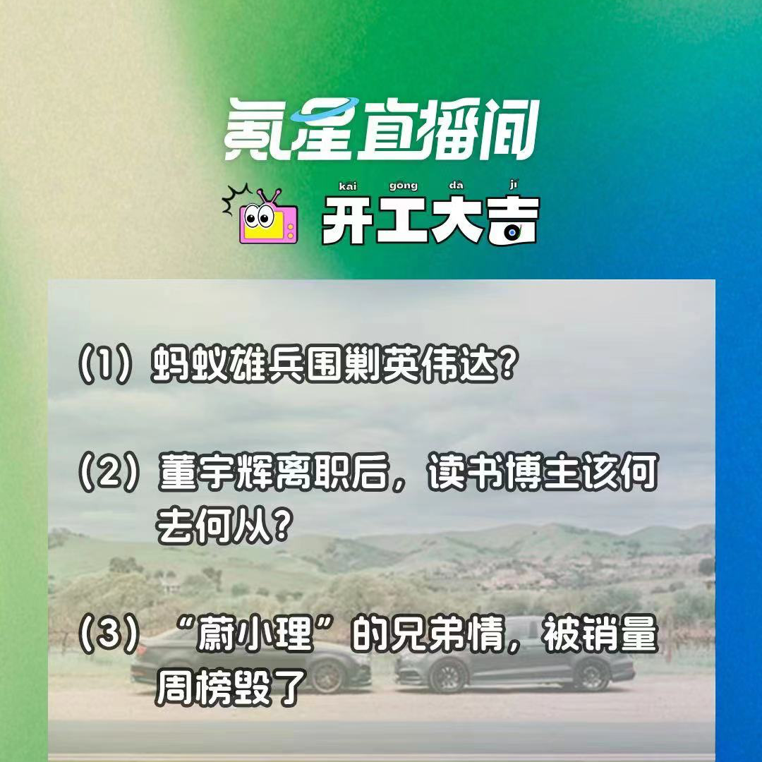 cover of episode 蚂蚁雄兵围剿英伟达？“蔚小理”的兄弟情，被销量周榜毁了｜开工大吉0802