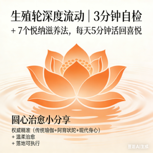 生殖轮深度流动｜3分钟自检 + 7个悦纳滋养法，每天5分钟活回喜悦