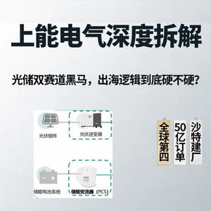 第21期:上能电气深度拆解:光储双赛道黑马,出海逻辑到底硬不硬?