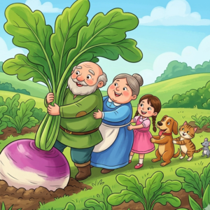 EP19 拔萝卜 | The Giant Turnip | 中英双语故事