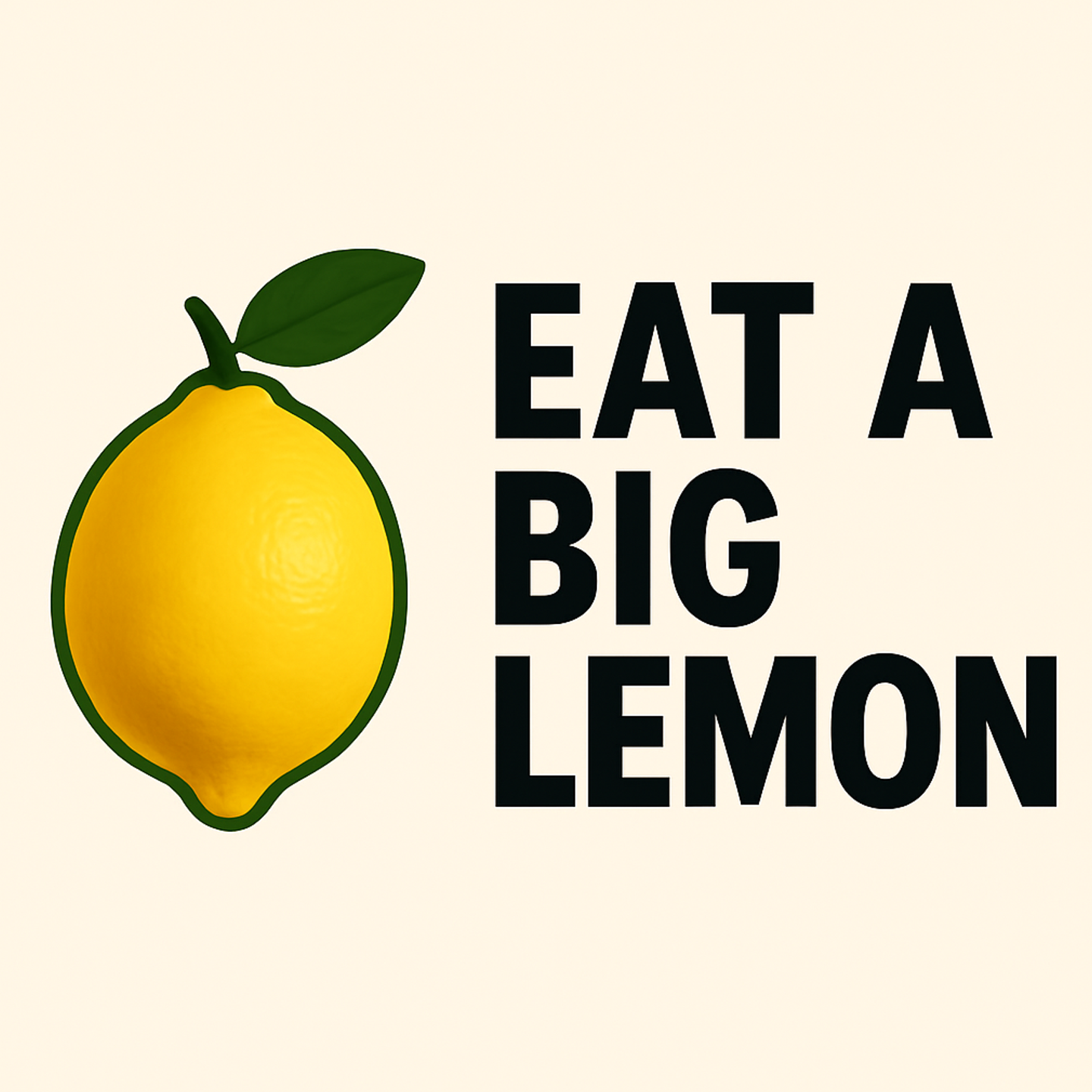吃一颗大大柠檬