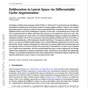【第112期】Differentiable Cache Augmentation