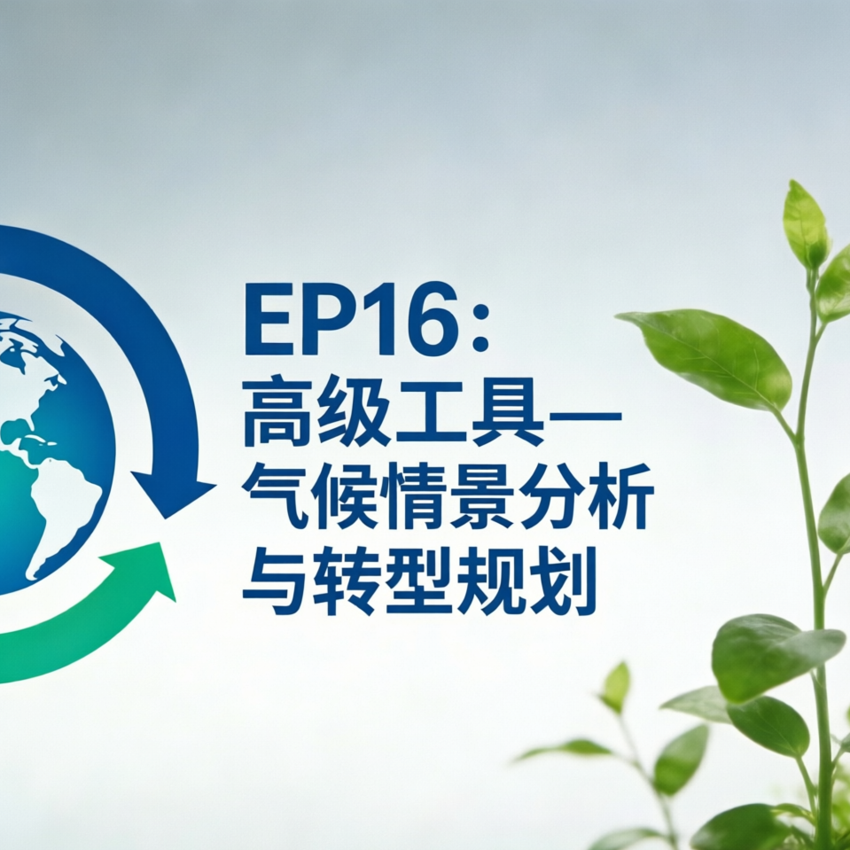 EP16：高级工具-气候情景分析与转型规划 episode artwork