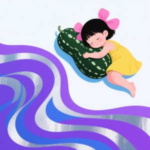 抱冬瓜睡觉降温的科学与智慧