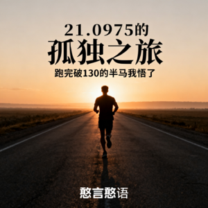Ep.4:21.0975的孤独之旅，一场破130的半马让我悟了