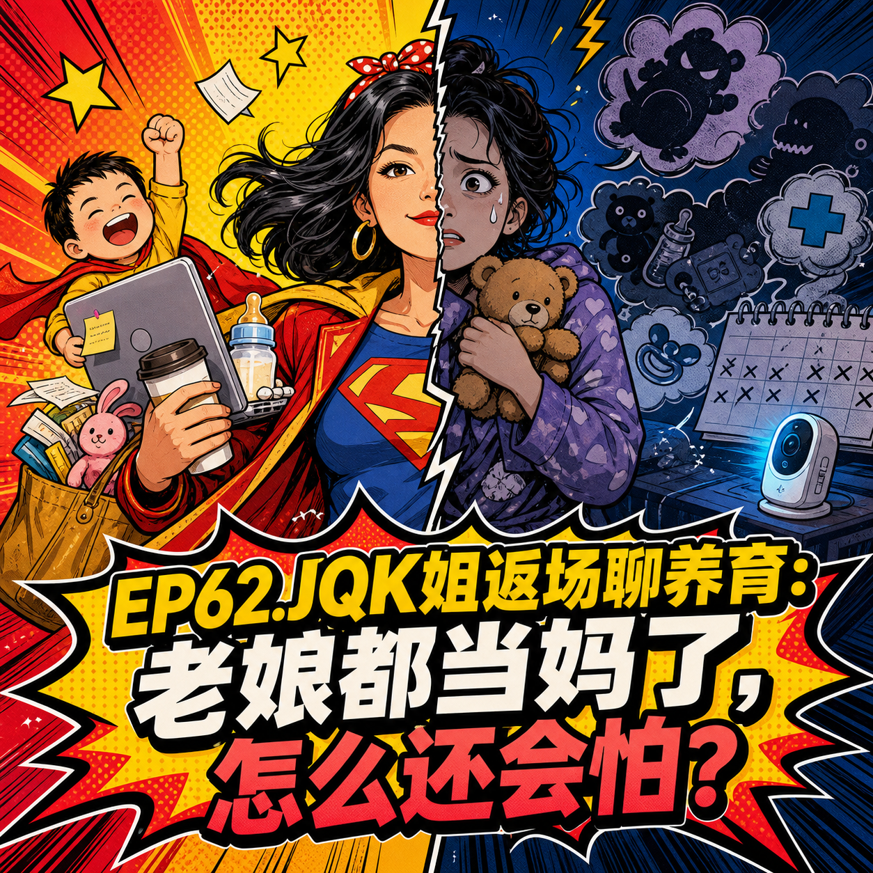 EP62. JQK姐返场聊养育：老娘都当妈了，怎么还会怕？ episode artwork