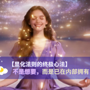 显化法则的终极心法：不是想要，而是已在内部拥有｜造相术