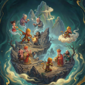 第二十七回：尸魔三戏唐三藏 圣僧恨逐美猴王