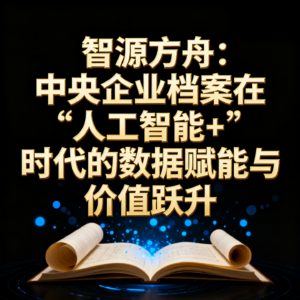 智源方舟：中央企业档案在“人工智能+”时代的数据赋能与价值跃升