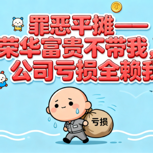 罪恶平摊：荣华富贵不带我，公司亏损全赖我