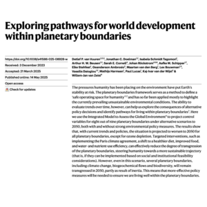 066-World development pathways within planetary boundaries