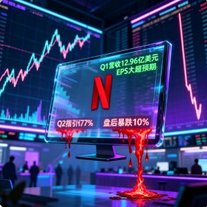 【奈飞Q1财报】业绩超预期但Q2指引逊色，“灵魂人物”将离任
