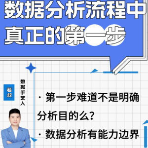数据分析流程中真正的第一步