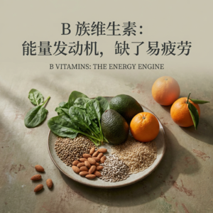 B 族维生素 —— 能量发动机，缺了易疲劳