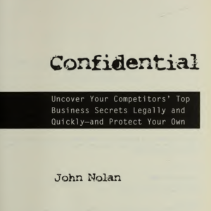 《Confidential》情报专家到商战间谍(John Nolan)