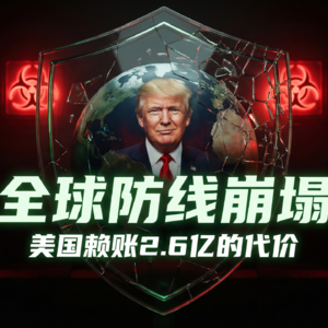 美国赖账2.6亿，全球防疫的“红绿灯”要熄灭了？