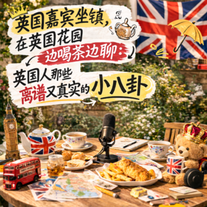 英国嘉宾坐镇，在英国花园边喝茶边聊：英国人那些离谱又真实的小八卦