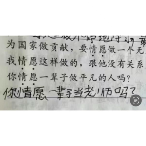 4. 你的文艺逼去当老师然后被社会扇耳光。