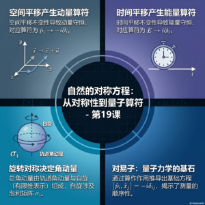 《基于对称性的物理学》第19课-自然的对称方程：从对称性到量子算符