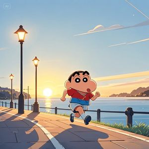 自由自在的跑步