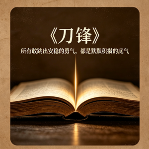 《刀锋》:所有敢于跳出安稳的勇气,都是默默积攒的底气