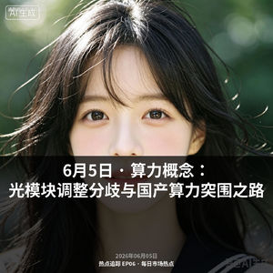 热点追踪 EP06 · 每日市场热点——6月5日 · 算力概念：光模块调整分歧与国产算力突围之路