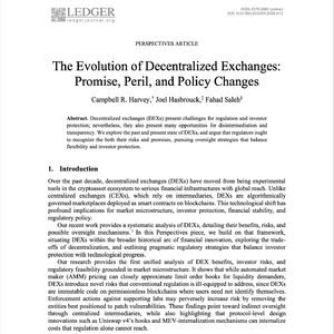 【第689期】[Ledger]去中心化交易所的演变：机遇、风险与监管策略