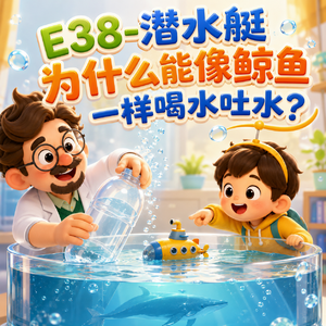 E38-潜水艇为什么能像鲸鱼一样喝水吐水?|交通工具与机械