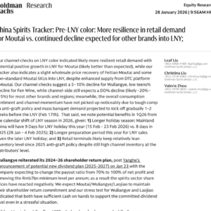 高盛重磅研报:2026春节白酒格局分化,茅台独撑行业韧性