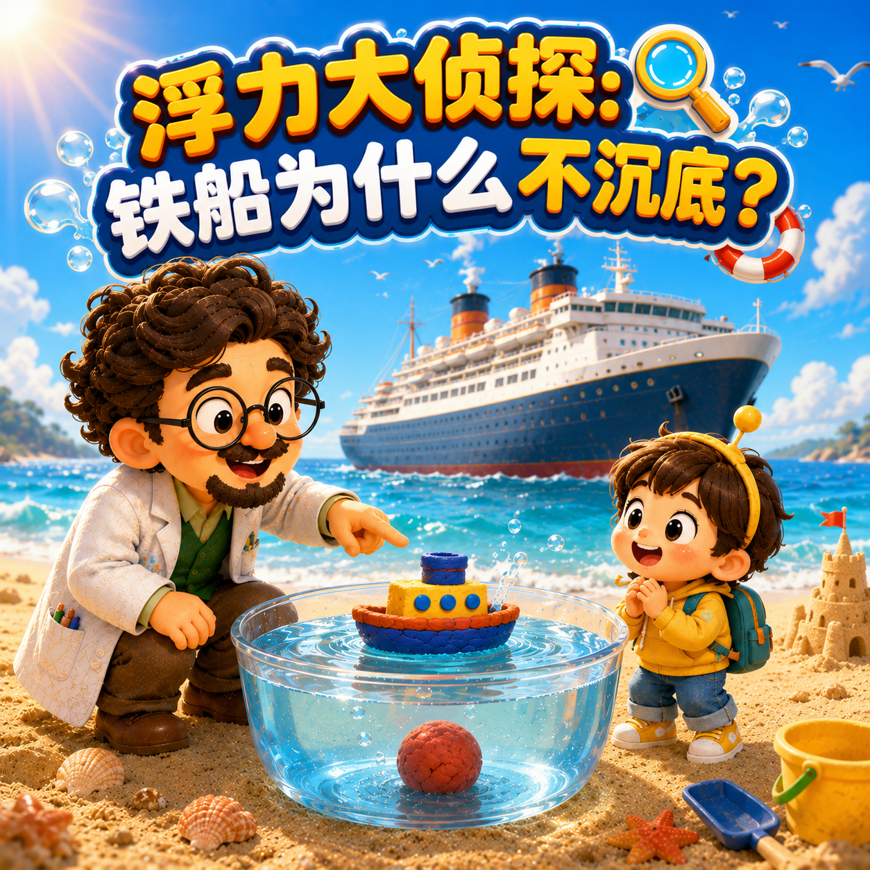 E25-浮力大侦探：铁船为什么不沉底？｜物理 episode artwork