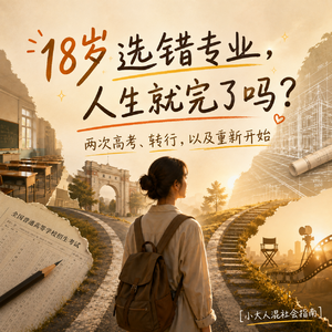 18岁选错专业，人生就完了吗？两次高考、转行，以及重新开始