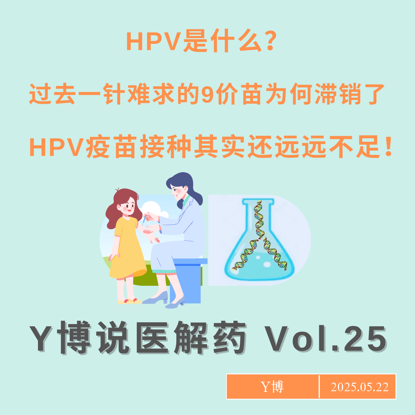 cover of episode 过去一针难求的9价苗居然卖不动了，HPV疫苗怎么就黄了？Vol.25