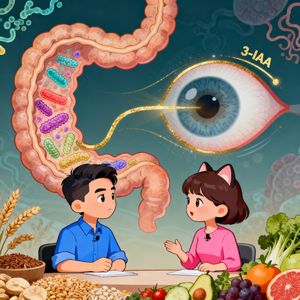 今天3分钟我们来聊聊肠道藏着视力密码?儿童近视新突破
