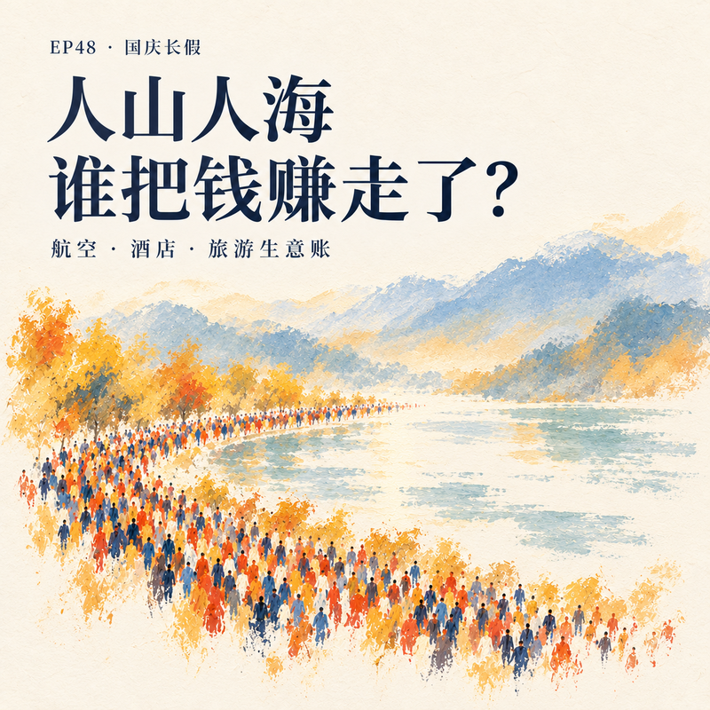 EP48-国庆长假人山人海,谁把钱赚走了?航空、酒店与旅游生意账 Episode cover