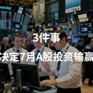 3件事决定7月A股投资输赢！
