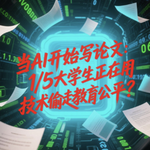当AI开始写论文：1/5大学生正在用技术偷走教育公平？