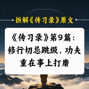 C9.《传习录》第9篇：修行切忌跳级，功夫重在事上打磨