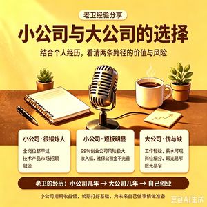 去大公司还是去小公司？很多时候，这并非一个选择