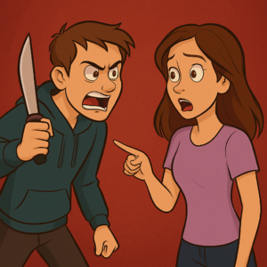 4. 破防男要拿刀砍我,我说刀就在那