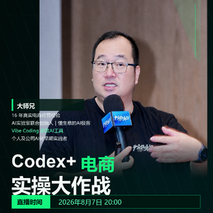 嘉宾大师兄：Codex+电商实操大作战