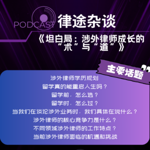 03丨《坦白局:涉外律师成长的“术”与“道”》