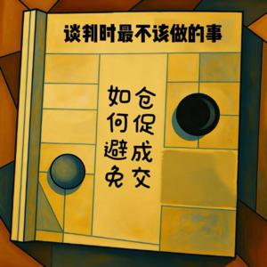 EP03 谈判时最不该做的事—如何避免仓促成交