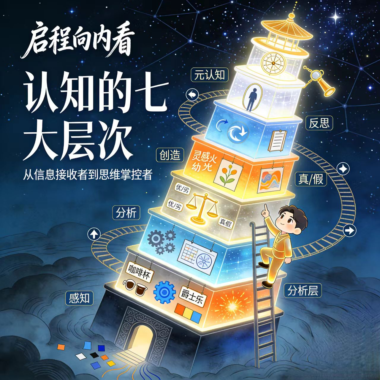《启程向内看》- 认知的七大层次：从信息接收者到思维掌控者 episode artwork