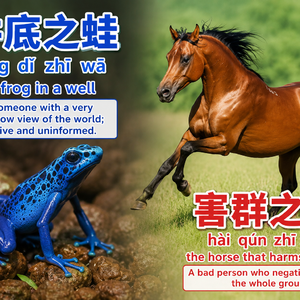 成语故事：井底之蛙&害群之马